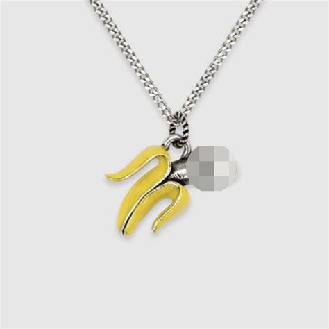 gucci banana penis necklace|People are obsessed with Harry Styles’ phallic banana necklace.